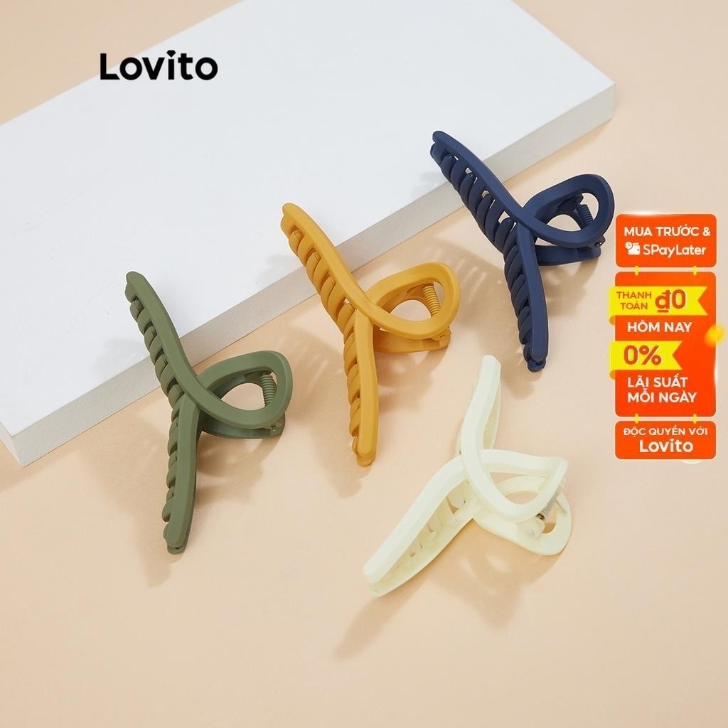 Kẹp tóc Lovito kiểu cơ bản phong cách thường ngày L004003 