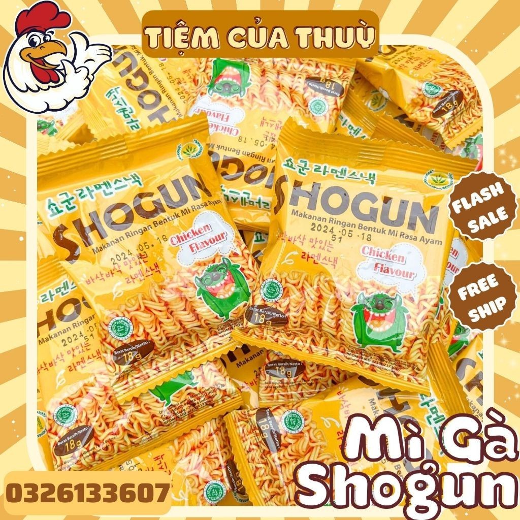 Mì Tôm Trẻ Em Ăn Liền Hàn Quốc SHOGUN Vị Gà Phô Mai, Mì Shogun Hàn Quốc, Mì ăn liền ĂN VẶT BAMBOO