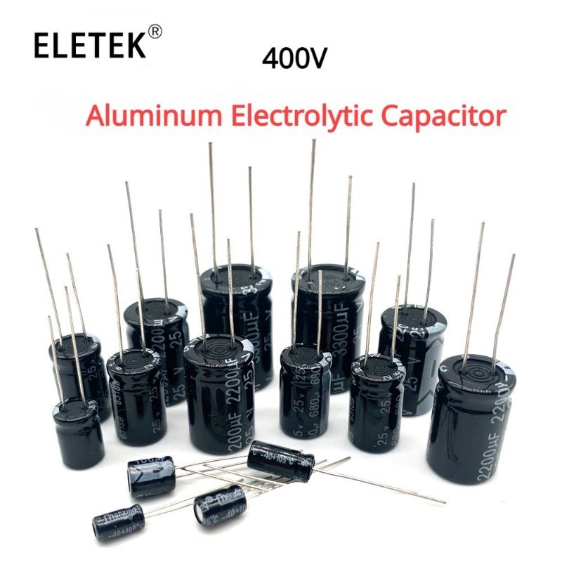 Tụ Điện Nhôm 400V 1uF 10uF 22uF 33uF 47uF 100uF 470uF 680uF 560uF 820uF Chuyên Dụng