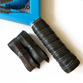 Muvako Khâu trên tay cầm, Vợt Pickleball nhiều màu PU Overgrips, Điểm áp suất thoáng khí Hấp thụ sốc Đồ dùng thể thao Băng dính
