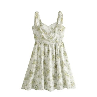 Dây buộc thời trang Uibey Váy lưng cao in tươi 6011