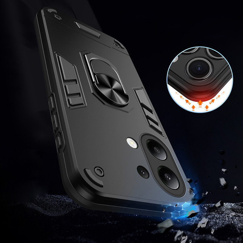 Dành cho Xiaomi Redmi Note 13 / Note 13 Pro 4G Hybrid Vỏ giáp chống sốc Giá đỡ nhẫn