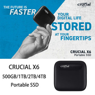 Ssd di động crucial x6 500gb / 1t / 2t / 4t lên tới 540mb / s – usb 3.2 – ổ cứng thể rắn bên ngoài