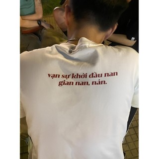 Áo thun Cổ Tròn NẢN dáng rộng cho Nam và nữ, 2 màu Đen và trắng