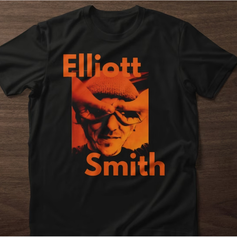 2024 bánh quế cho bạn bè Áo thun Elliott Smith, Áo thun cổ điển Elliott Smith, Retro 90S Elliott Smi