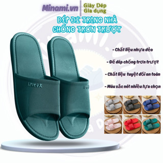 Dép nữ Chữ Nhật, Dép Đi Trong Nhà,Văn phòng, Nhà Tắm cao su đúc mềm. siêu êm. chống trơn trượt