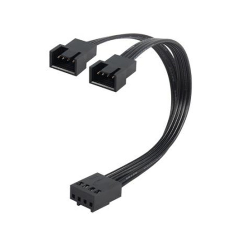 Cáp chuyển đổi Doublebuy 4Pin 1 đến 2 Máy tính CPU Fan Splitter Cáp mở rộng quạt PC