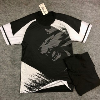   KLOG-BĐE03  IN TÊN SỐ ÁO - Bộ Áo bóng đá sư tử  không logo màu đen Chất thun thái bền đẹp- Sỉ lẻ số lượng lớn 