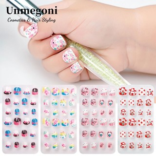 Unmegoni 24 Móng Tay Giả Hình Oval Thời Trang Cho Nữ