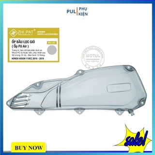 Ốp lọc gió pô e Vision 2018 2019 110cc trong suốt chính hãng Zhipat trang trí làm đẹp xe