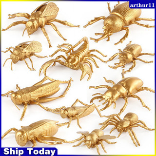 Arthur mô phỏng côn trùng mô hình động vật vàng cricket locust nhện ong mật côn trùng nhân vật hành động đồ chơi giáo dục cho