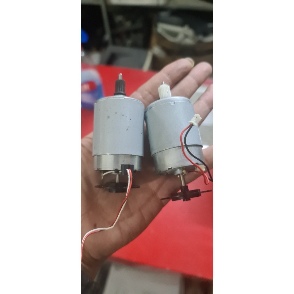 Motor DC555 RS555 555 tháo máy in (6V-24V) - (2100-7940RPM) 2 đầu trục 3.17mm dễ dàng chế quạt