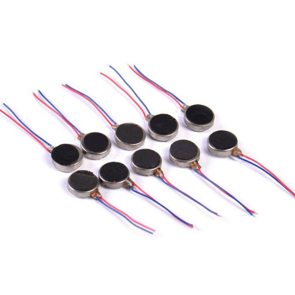 10 Chiếc DC3-5V Micro DC Rung Động Cơ 1020 / 1027 / 1030 / 1034 Dành Cho Điện Thoại Đồng Xu Động Cơ 