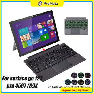 Bàn Phím Bluetooth Cho Microsoft Surface Pro 3 4 5 6 7 8 9 10 11 Go 1/2/3/4 Pro 8X9 Có Đèn Nền Bàn Di Chuột Không Dây