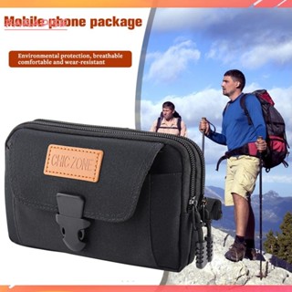 [Paradise1.vn] Túi đựng điện thoại di động bằng vải Oxford dành cho nam Dây kéo Gói Fanny nhiều lớp