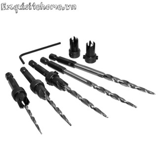 11 chiếc Hex Shank Taper Drill Counter Sink Hole Countersink Reaming Drill Bit