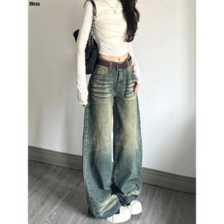  Heza quần ống rộng quần nữ jean Dễ thương Stylish Popular INS WNK2300MQC 8Z240220 