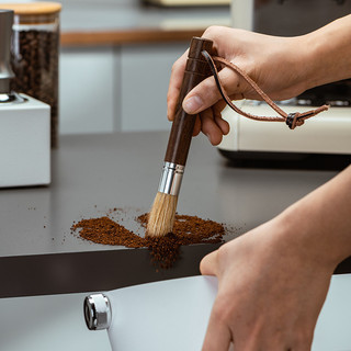 Bàn chải thanh cà phê có dây Bàn chải cà phê Máy mài Bàn chải làm sạch mặt đất Bàn chải làm sạch bột cà phê Bàn chải làm sạch máy pha cà phê Bàn chải làm sạch