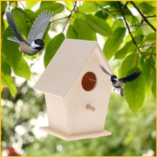 Tổ Chim Vẹt Hình Ngôi Nhà Gỗ Dễ Thương Sáng Tạo Diy