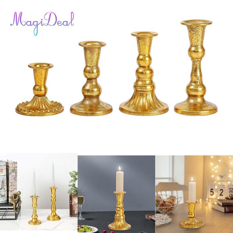 Magideal Nến Trang Trí Lò Sưởi Mantel Trang Trí Trụ Cột Nến Cho Bàn