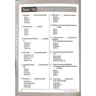 Sách English Tests Level A1