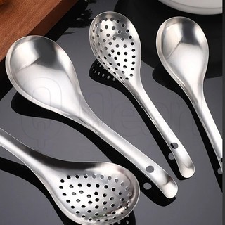 Dụng cụ nhà bếp bằng thép không gỉ - Dụng cụ nhà bếp tiện ích - Muỗng đục lỗ - Muỗng lọc - Muỗng lọc súp - Muỗng lọc thìa - Tay cầm dài
