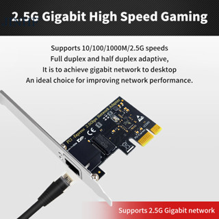 Jinhf 2500Mbps PCI-E Sang RJ45 Card Mạng 8125BG Chip Gigabit Ethernet 100 / 1000 / 2500Mbps RJ45 LAN PCIe Adapter Cho Laptop PC Win 10 / 11 HOT