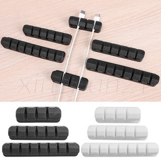 Dụng cụ sắp xếp cáp để bàn - Bộ lưu trữ dây tự dính - Cuộn dây cáp USB bằng silicon, Bộ sắp xếp dây tai nghe bàn phím chuột - Quản lý gọn gàng để bàn, Giá đỡ cáp kẹp