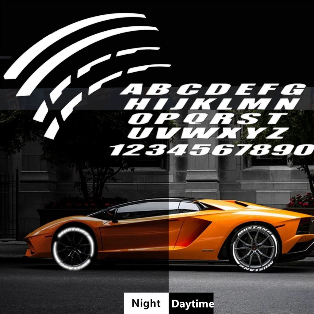 3d Lốp Xe Ô Tô Phản Quang Chữ Dán Xe Máy Số Tiếng Anh Đề Can Sửa Đổi Đẹp Trang Trí Tự Làm Kết Hợp Miễn Phí Cho Xe HONDA TOYOTA MITSUBISHI BMW YAMAHA SUZUKI
