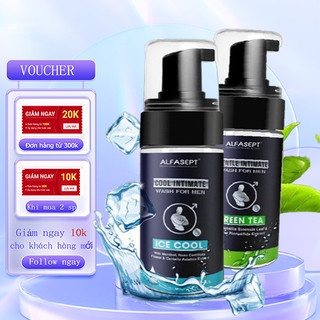 Bọt Vệ Sinh Nam ALFASEPT Intimate Wash For Men Giúp Làm Sạch, Khử Mùi, Ngăn Nấm Ngứa Lọ Dung Dịch Vệ Sinh Tạo Bọt 100ml