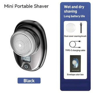 Mini Electric Shaver Men's Portable USB Rechargeable Electric Razor Washable Beard Trimmer