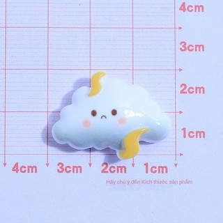 Charm Đám Mây Thời Tiết Dễ Thương