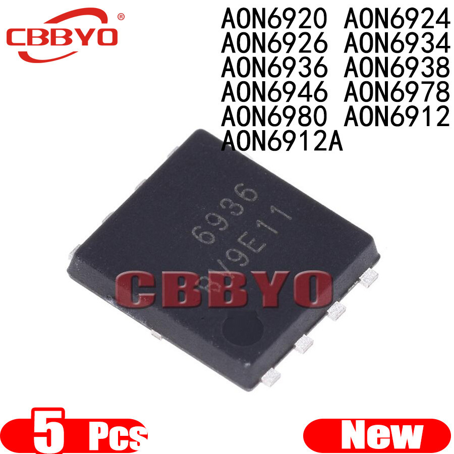Bộ 5 Linh Kiện Điện Tử AON6920 AON6924 AON6926 AON6934 AON6938 AON6946 AON6978 AON6980 AON6912 AON69