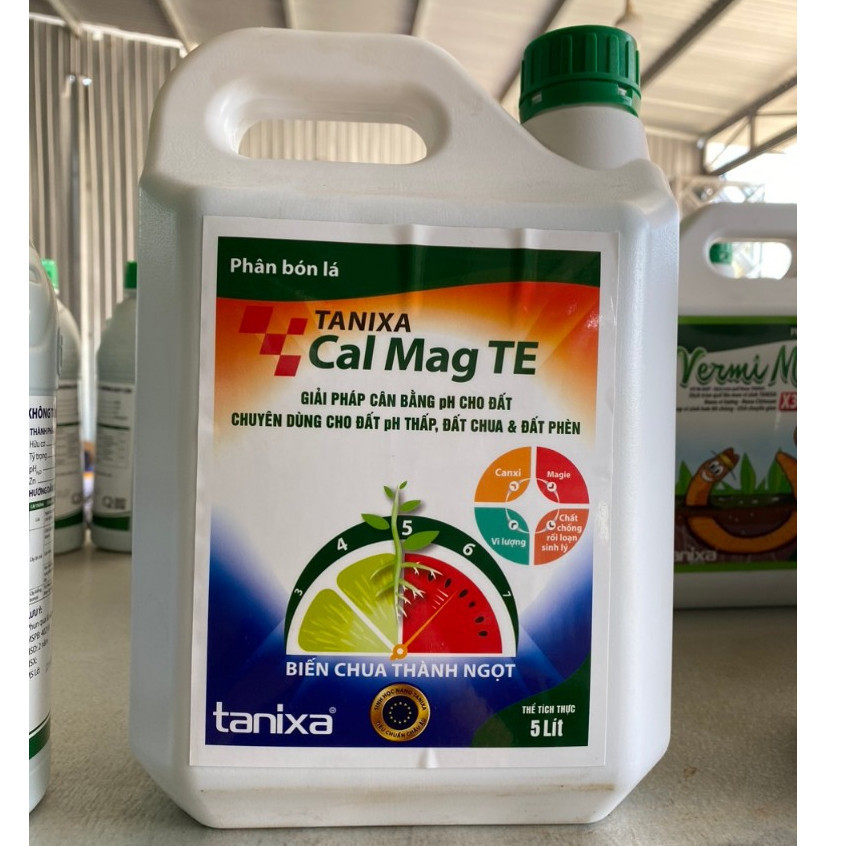 TANIXA CAL MAG TE – PHÂN BÓN LÁ CÂN BẰNG PH CHO ĐẤT CAN 5 LÍT