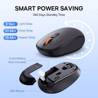 Chuột không dây Bluetooth & 2.4GHz Baseus F01B tri-mode wireless mouse- hàng chính hãng