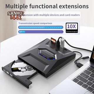Dvd ngoài CD Writer Burner CD và DVD Player Type C / USB3.0 Ổ đĩa DVD ngoài cho PC Laptop Windows 11 / 10 / 8 / 7