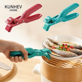 KUNHEV Kẹp Chống Bỏng, Kẹp Silicon Kẹp Bát Bếp, Bát Ăn Chống Trơn Trượt Kẹp Nồi Bền