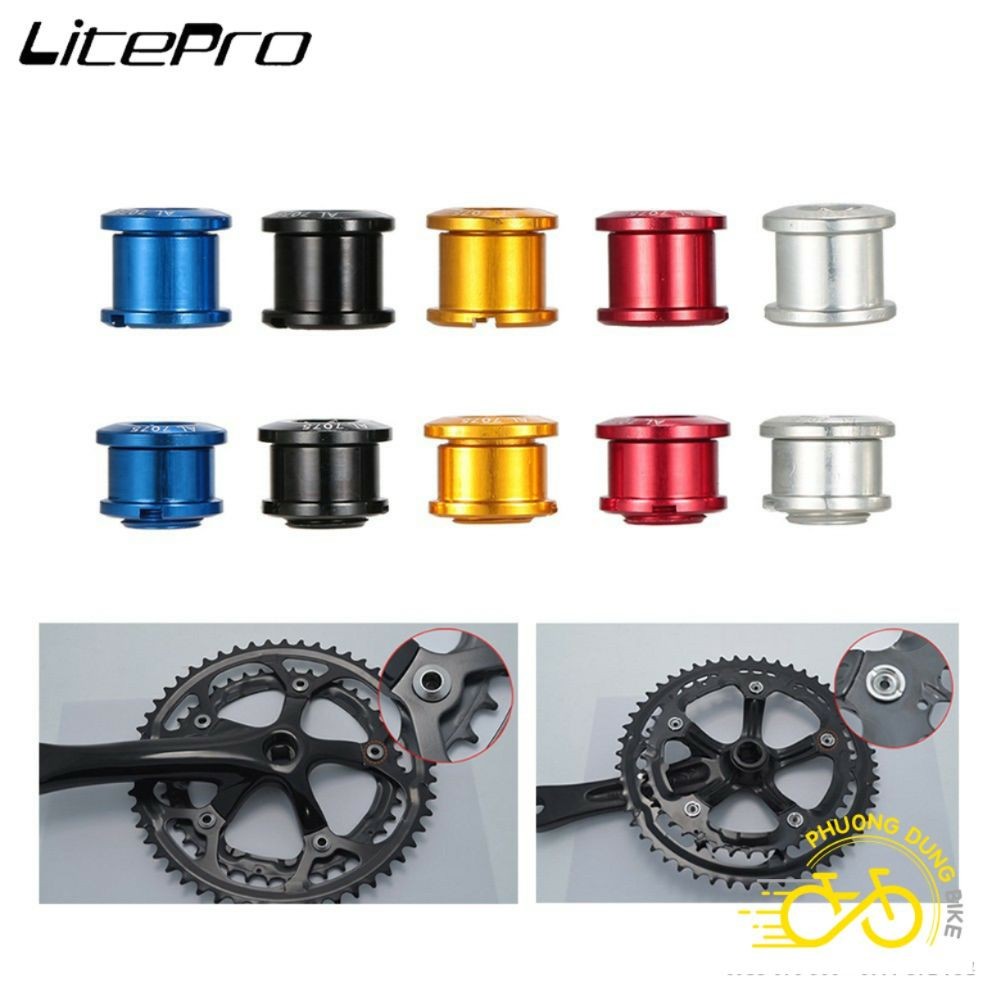 Bộ 5 Ốc vặn đĩa răng vào giò xe đạp M8 M10 LITEPRO