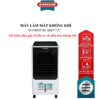 Máy làm mát không khí SUNHOUSE SHD7727, Công suất 150 W, Lưu lượng gió 3000 m3/h, Nhựa ABS, Diện tích lên đến  40 m2