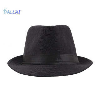 Dalls _ Fedora Mũ Vành Rộng Chống Nắng Màu Trơn Panama Mũ Boater Đi Biển Mùa Hè Sunhat Cho Kỳ Nghỉ