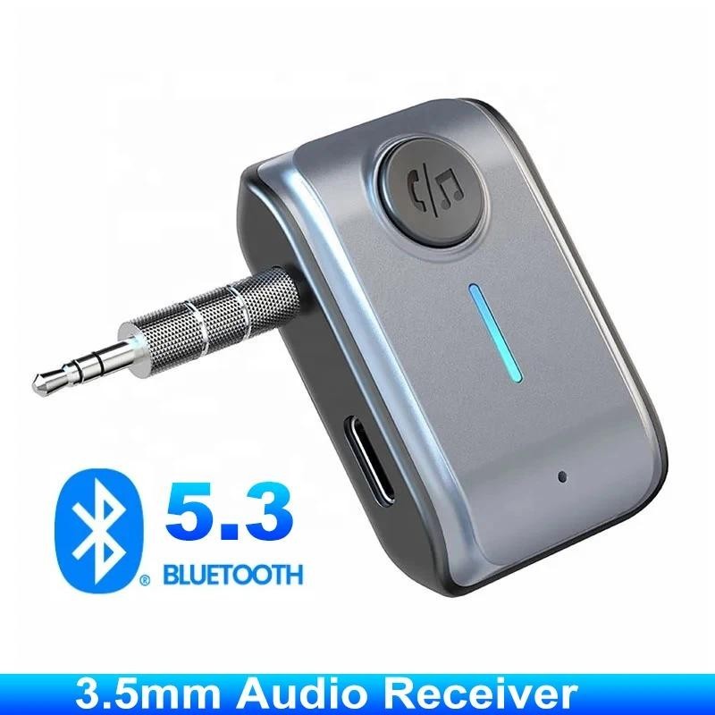 Thiết Bị Nhận Tín Hiệu Bluetooth 5.3 Giắc Cắm 3.5mm AUX Cho Loa Xe Hơi