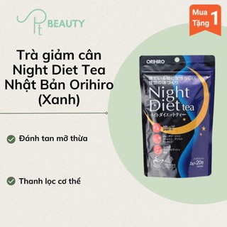 Trà giảm cân Night Diet Tea Nhật Bản Orihiro - Xanh 24 gói