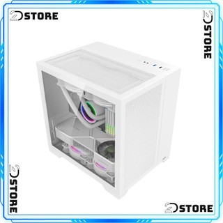 Vỏ Case MIK LV12 MIK LV12 MINI FLOW- WHITE (iTX, mATX)
