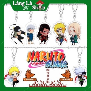 Móc khoá Mica dây xịn anime Naruto ( 7 vị Hokaghe Làng Lá - Hoả Quốc) - Nhựa Cứng Acrylic In 2 mặt sắc nét ( ảnh thật )