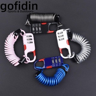 Gofidin khóa xe đạp, hợp kim nhôm kẽm xanh trắng đen hồng chữ số mật khẩu kết hợp khóa, phụ kiện xe đạp chống trộm cáp dây khóa xe đạp