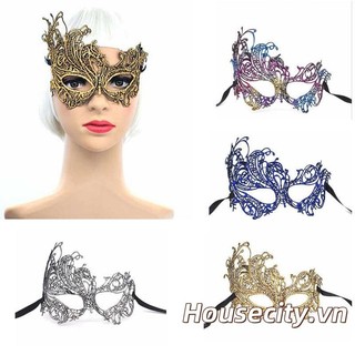 Mặt nạ hóa trang nữ Halloween Mặt nạ che mặt nửa mặt lạ mắt