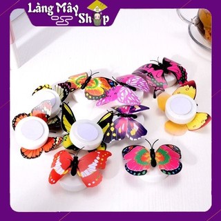 Đèn ngủ LED dán tường Hình Bươm Bướm Dễ Thương Nhiều Màu Sắc