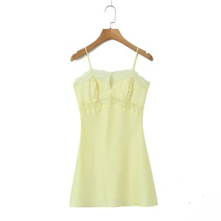 Đầm ren cạp cao thời trang Uibey 7163