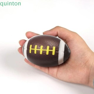 Quinton 4 Bóng Bầu Dục Thể Thao, Bóng Bầu Dục Mỹ Mềm Mini Màu Nâu, Họa Tiết Retro Khắc PU Đồ Chơi Fidget Đồ Chơi Thiết Bị Thi Đấu