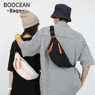  BOOCEAN Túi đeo ngực Túi thắt lưng chống nước bằng Nylon Túi thắt lưng màu trơn cá tính dành cho nam giới 